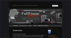 Desktop Screenshot of fullframeshop.cz
