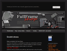 Tablet Screenshot of fullframeshop.cz